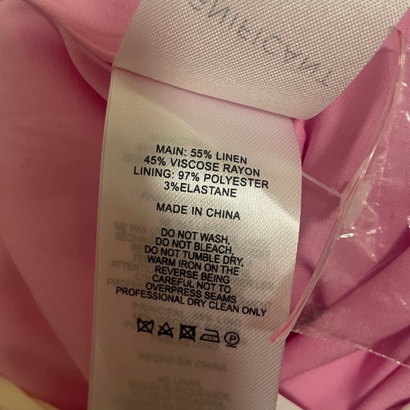 New Significant Other Camilla Linen Blend Midi Skirt size 2 - Picture 13 of 13